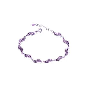 Náramek Stříbrný článkový náramek