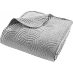 Přehoz na postel Douceur d'intérieur polyester 240 cm x 220 cm šedý