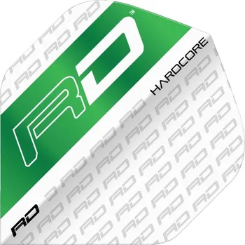 Příslušenství pro šipky Red Dragon Letky Hardcore - RD Logo - White & Green RF6916