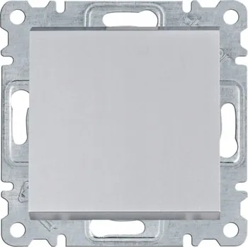 vypínač Jednopólový vypínač Hager WL0112 stříbrný