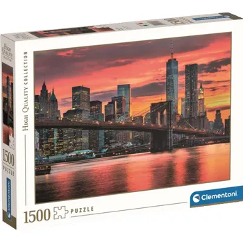 Puzzle Clementoni - Puzzle Řeka East River za soumraku, USA 1500 dílků
