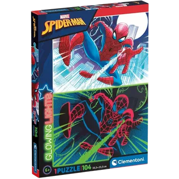 Puzzle Clementoni - Svítící puzzle Marvel: Spider-Man 104 dílků