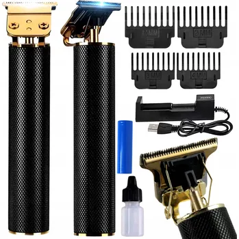 ZASTŘIHOVAČ VOUSŮ, VLASŮ A STRNIŠTĚ S NABÍJEČKOU + 4 NÁSTAVCE