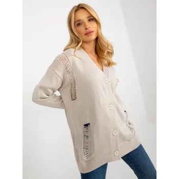 Dámský svetr Cardigan-LC-SW-8042.04X-Beige RUE PARIS krémová 3206147