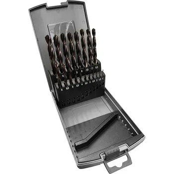 Vrták NÁSTROJE CZ Sada vrtáků 19 dílná, 1,00-10,00x0,5mm S338RCZ004HSSCo5 TiALN, plast - SV338RCZ004HSSCO5TIALN-19P