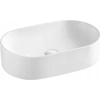 Umyvadlo Keramické umyvadlo na desku bílé oválné 52x33x13 cm