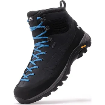 Pánská treková obuv NORTHFINDER TO-1009OR pánské turistické outdoor kožené kotníkové boty PARVAT Velikost: 46, Barva: ocelově šedá