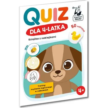 Bystrá hlava Quiz dla 4-latka Książka z naklejkami Kapitan Nauka – Osuchowska Zuzanna (PL)