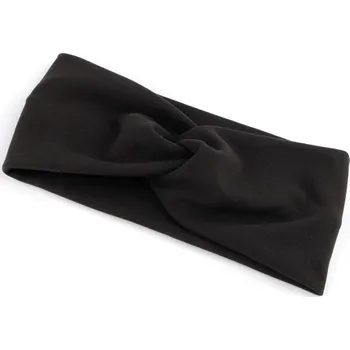 Čelenka Dámská čelenka soft fleece křížená 4 černá