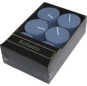 Svíčka Kaheku Svíčka čajová SILEA, pr. 3,8cm, modrá|holubí, box 12ks|Ego Dekor