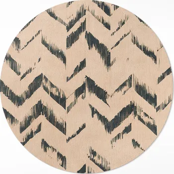 Koberec Kulatý Koberec Vinyl fi 80 cm Indiánské šipky vzor s jedličkou a oděrkami