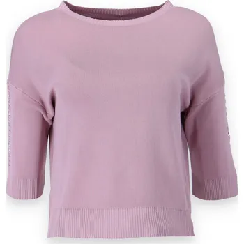 Dámská halenka Svetřík s 3/4 rukávem S5207 barva: růžová-starorůžová