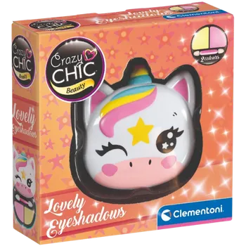 Make-up Clementoni - CRAZY CHIC Oční stíny Jednorožec