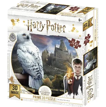 autíčko PRIME 3D PUZZLE - Harry Potter Hedvika 500 dílků