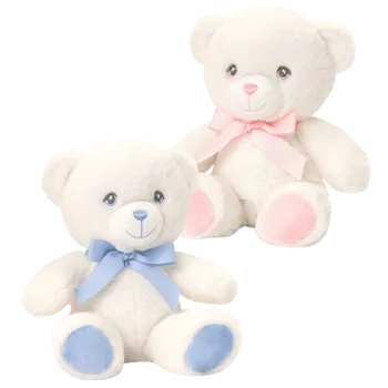 plyšák KEEL SE1424 Medvěd smetanový se stuhou 15 cm - 2 druhy