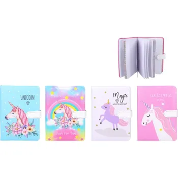 Diář Notes 13x19 cm, 128 listů jednorožec