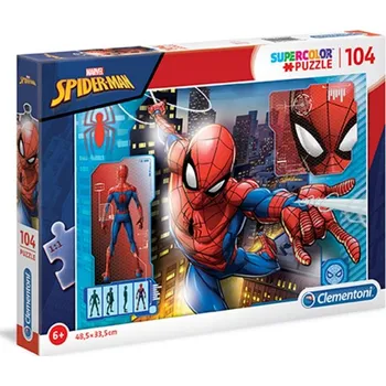 autíčko Clementoni - Puzzle Supercolor 104 Spider-Man