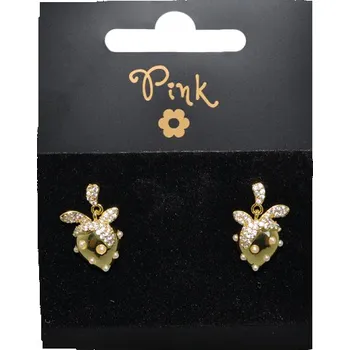 Doplněk pro panenku Pozlacené náušnice JAHODA