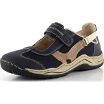 Rieker otevřené polobotky na suchý zip modré L0575-14 - 37 | P691259