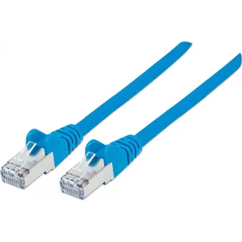 Síťový kabel Intellinet 1m Cat6A S/FTP síťový kabel Modrá S/FTP (S-STP)