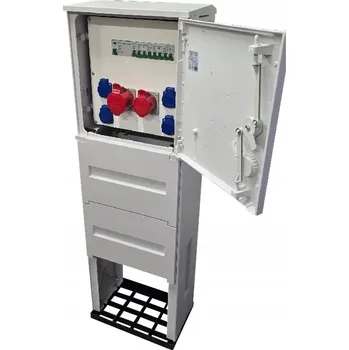 Rozvaděč Staveništní rozvaděč šedý IP44 12 modulů 63 A 400 V