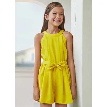 Overal šifónový s páskem žlutý JUNIOR Mayoral velikost: 162 (16 let)