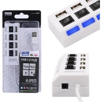 USB hub M2 10053 / HUB se čtyřmi USB porty a USB napájecím adaptérem 4