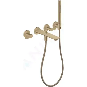 Vodovodní baterie Axor Citterio C Vanová baterie pod omítku, 4-otvorová instalace, s příslušenstvím, kartáčovaný bronz, 49481140