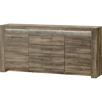 Komoda Komoda Belveder 46 178 cm s LED osvětlením dub Stirling