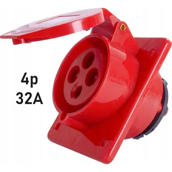 Elektrická zásuvka Elektrická Zásuvka Enext červená