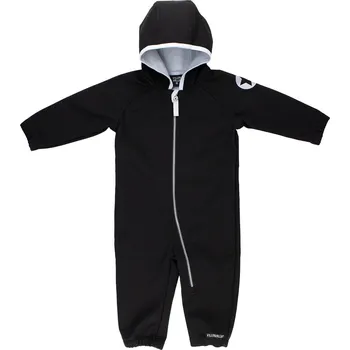 Kojenecká kombinéza Dětská větru a vodě odolná softshellová kombinéza černá NIGHT Villervalla Velikost: 74