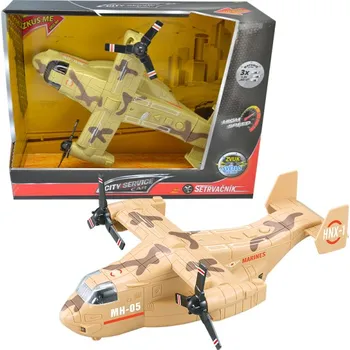 autíčko CITY SERVICE CAR - 1:16 Letadlo Osprey sv. zelené