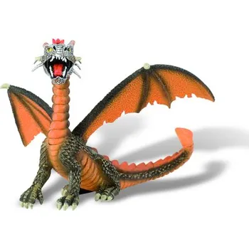 Figurka Bullyland 75595 - Drak sedící oranžový