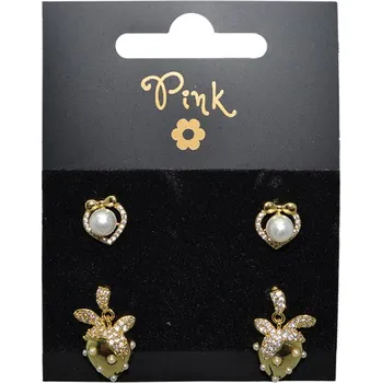 Pozlacené náušnice SET 4 ks DARY MOŘE s PERLY