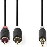 Kabel Jack 3,5mm stereo/2x Cinch 2m NEDIS CABW22200AT20