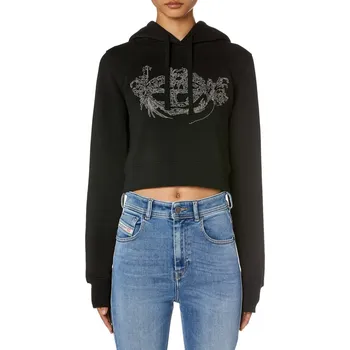 Dámská mikina MIKINA DIESEL F-SLIMMY-HOOD-P9 SWEAT-SHIRT BLACK 1