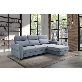 Obývací pokoj Meblar Sedací souprava Calabria 3 Zvolte stranu sed. soupravy: Pravá strana, Barva nožiček: Chrome, Zvolte barvu látky: Curio 48