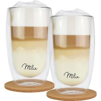Sklenice Milu Sada termosklenic 450 ml dvoustěnné