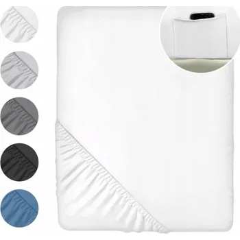 Prostěradlo Prostěradlo JERSEY S GUMOU 160x200 BÍLÉ