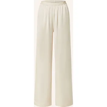 Dámské kalhoty Mrs & Hugs Dámské Saténové Kalhoty, krémová, 42