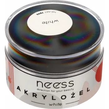 Lak na nehty NEESS Akrylový gel na nehty White (7896) 15g
