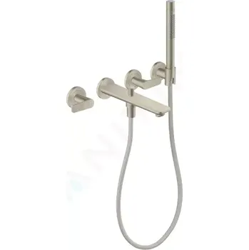 Vodovodní baterie Axor Citterio C Vanová baterie pod omítku, 4-otvorová instalace, s příslušenstvím, kartáčovaný nikl, 49481820