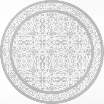 Koberec Kulatý Koberec koberec Rozměr ⌀ 100 cm Krásné ornamenty v elegantním stylu