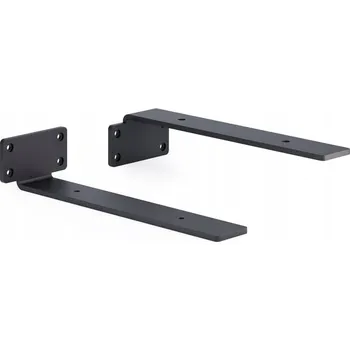 Koupelnový nábytek Konzole / Držák pro závěsné police LOFT, kovové, černé