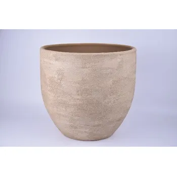 Květináč Obal na květináč keramický LISABON, pr.39x36cm, kamel|CAMEL|Ego Dekor