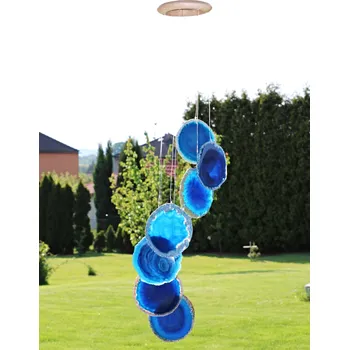 Magieprirody.cz Zvonkohra Achát modrý z přírodního kamene #573