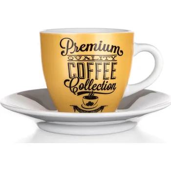 šálek + podšálek 90ml PREMIUM COFFEE keramický BANQUET