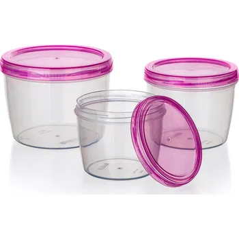 Dóza na potraviny dóza kul. sada 3díl. (0,25.0,37.0,6l) PH BANQUET