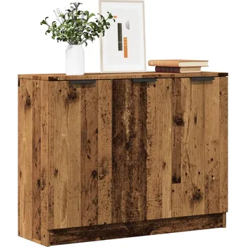 vidaXL Příborník old wood 90,5 x 30 x 70 cm kompozitní dřevo