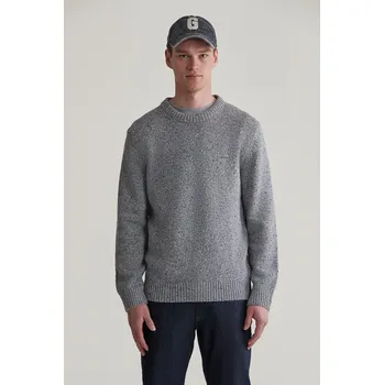Pánský svetr SVETR GANT NEPS WOOL C-NECK GREY MELANGE